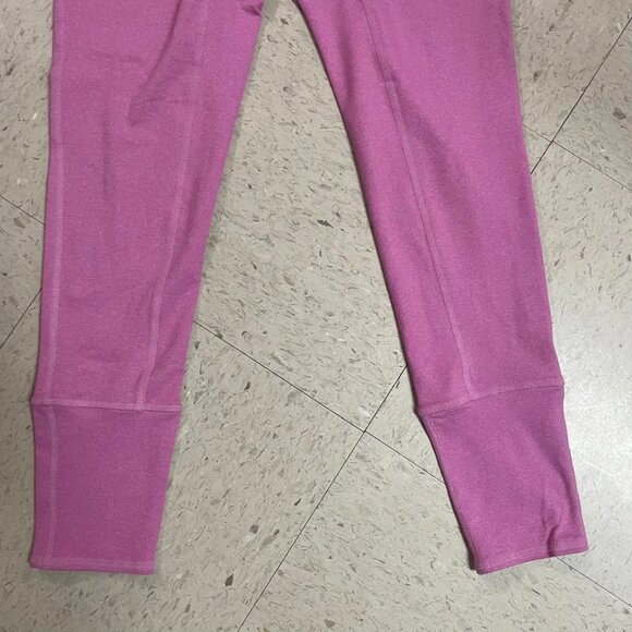 FP MOVEMENT by FREE PEOPLE Sz Small Pink Striped Elastic Waist Stretch Leggings - Picture 3 of 7